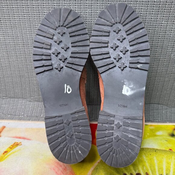 Talbots Womens Size 10.5M Brown/Cream Cassidy sherpa Loafers W/ Tassels - Picture 6 of 7